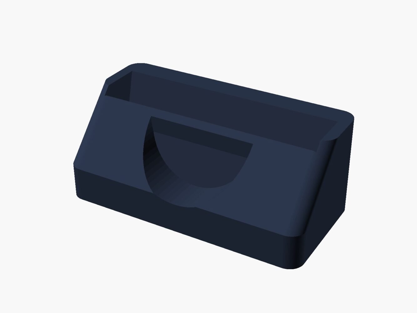Render del porta biglietti da visita da banco